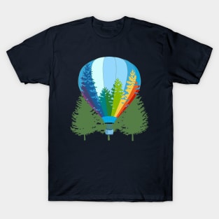 Rise Up in a Rainbow Balloon! T-Shirt